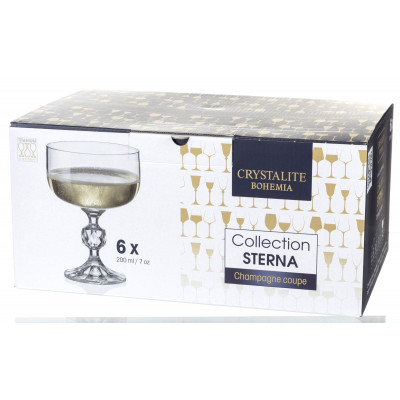 Taurių šampanui rinkinys Bohemia Sterna (6x200ml) 11