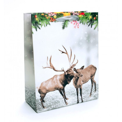 Kalėdinis popierinis maišelis (23x18x8cm) 5