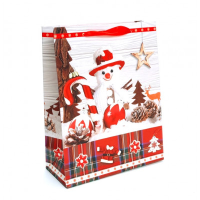 Kalėdinis popierinis maišelis (23x18x8cm) 2