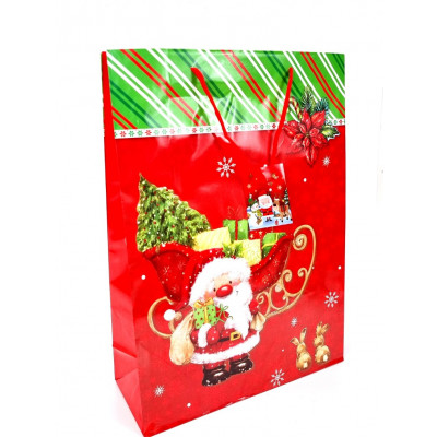 Kalėdinis maišelis dovanoms (41x30x11cm) 9