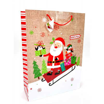 Kalėdinis maišelis dovanoms (41x30x11cm) 4