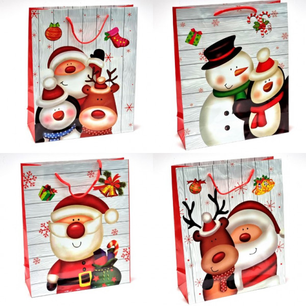 Kalėdinis maišelis dovanoms (32x26x10)