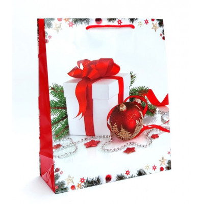Kalėdinis maišelis dovanoms (32x26x10cm) 3
