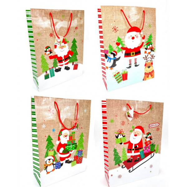 Kalėdinis maišelis dovanoms (32x26x10cm)