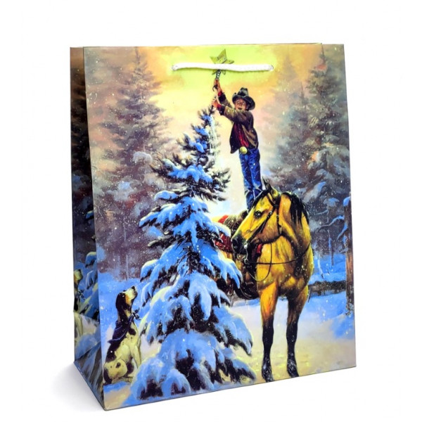 Kalėdinis maišelis dovanoms (32x26x12cm)