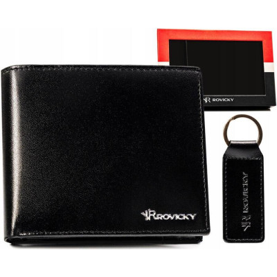 Vyriška piniginė su raktų pakabuku Rovicky RFID (10*13*2.5cm) 1