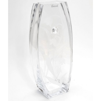Vaza stiklinė Krosno Diamond Collection (15*8 H32.5cm) 1