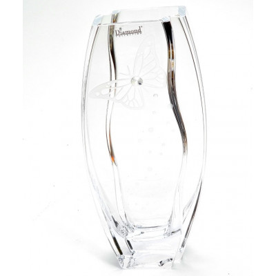 Vaza stiklinė Krosno Diamond Collection (12*6 H26.5cm) 3