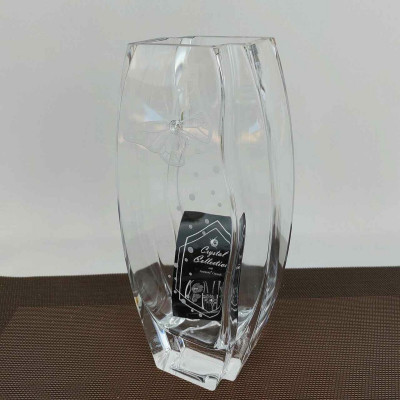 Vaza stiklinė Krosno Diamond Collection (12*6 H26.5cm) 4