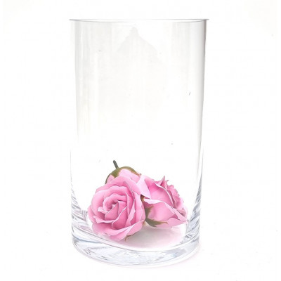 Vaza stiklinė (D15 H20cm) 2