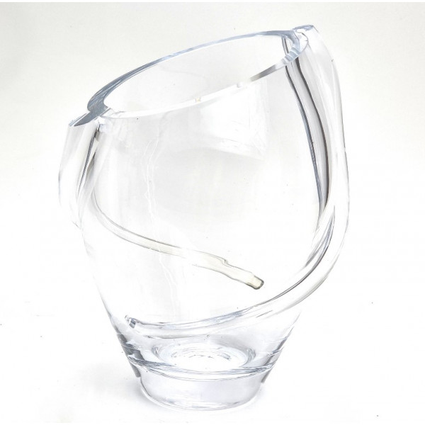 Vaza stiklinė (D19 H25cm)
