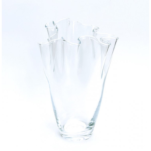 Vaza stiklinė (D22 H28cm)