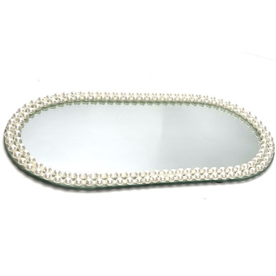 Padėklas stiklinis Mondex Margot Pearl (30x14 cm) 1