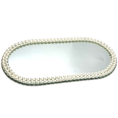 Padėklas stiklinis Mondex Margot Pearl (30x14 cm) 2